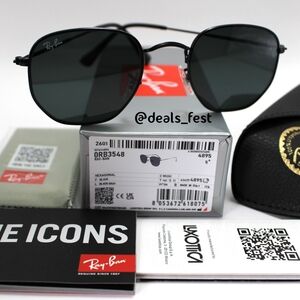 Model Display Ray-Ban Hexagonal Black RB3548N